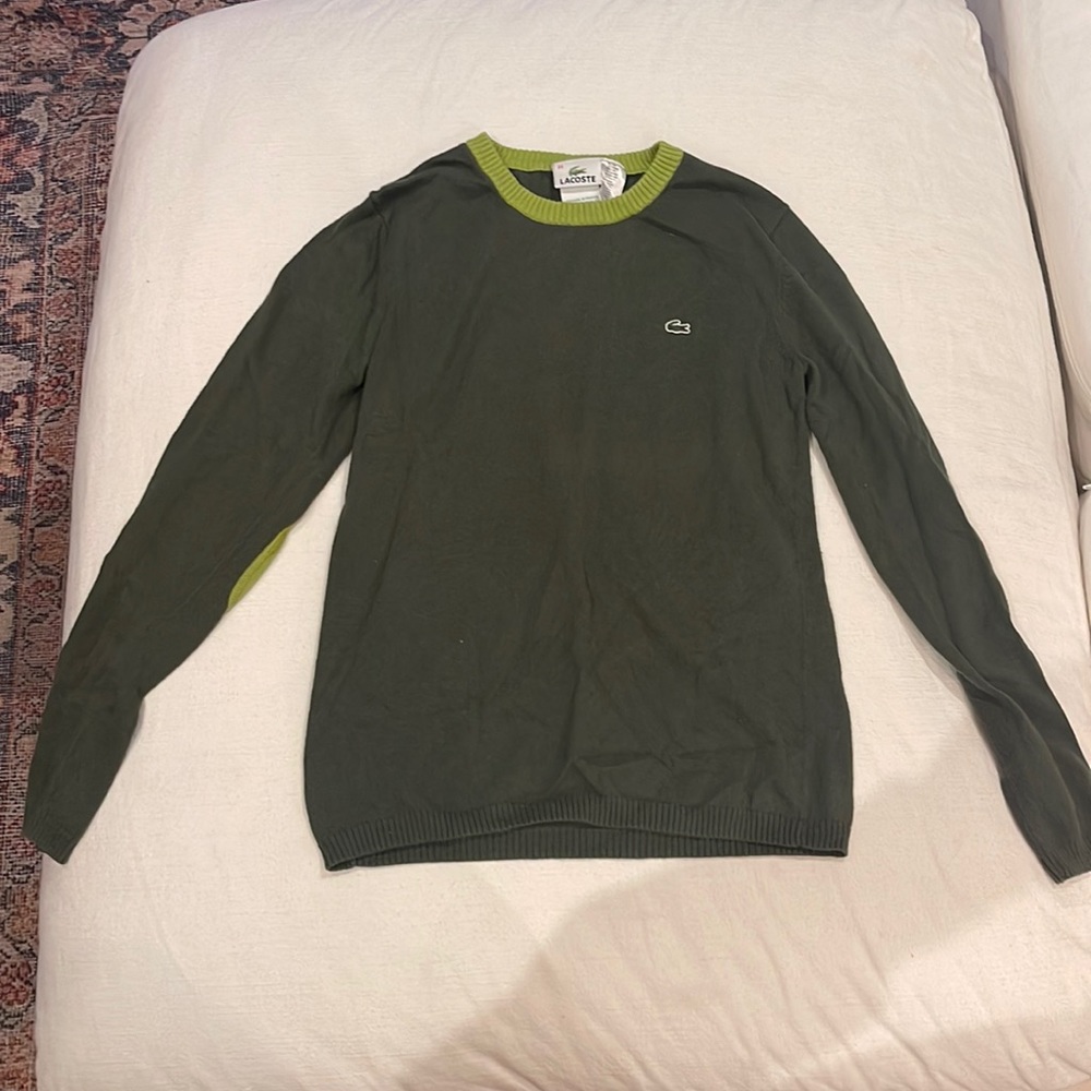 LACOSTE - Green long sleeve Sweater - Size 44